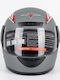 SPV L Motorradhelm Vollgesicht Grau