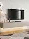 Aristo TV Stand from Metal & Wood with LED Lighting Sandstone L135xW31.6xH25cm