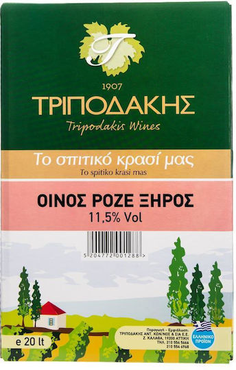 Tripodakis Вино Розе Сухо в Чанта 20000ml