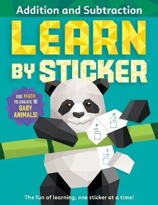 Learn By Sticker Addition And Subtraction Use Math To Create 10 Baby Animals Children's Learn By Sticker Addition And Subtraction Use Math To Create 10 Baby Animals Children's