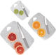 Duka Marmorierte Schneidebretter Set für Brot Grau 23x15cm 3 Stück