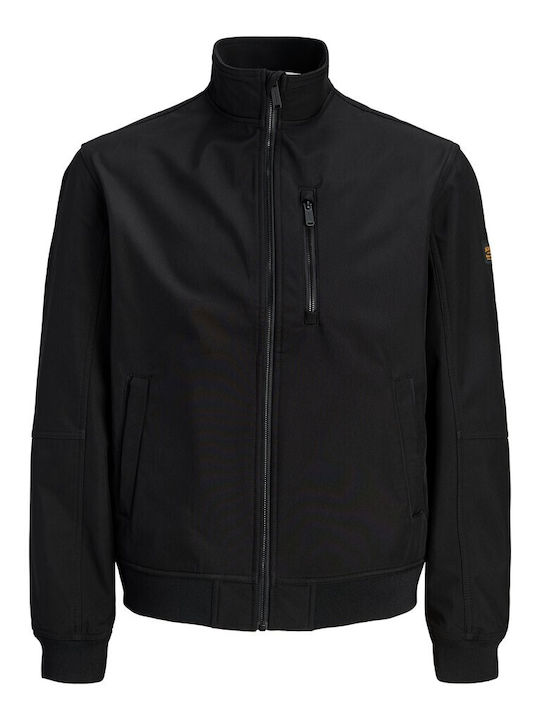 Winter Softshell Waterproof and Windproof Jacket Black
