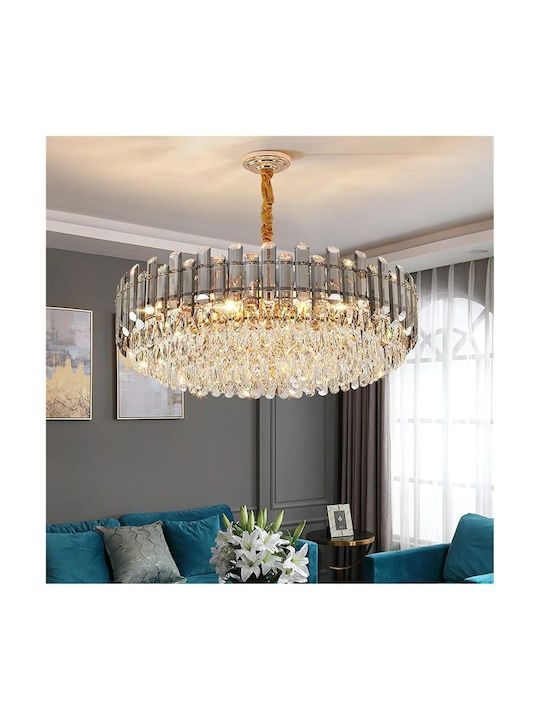 Emporio Collection Kronleuchter Ø60cm mit Kristallen Gold PA-145 GOLD Emporio Collection Kronleuchter Ø60cm mit Kristallen Gold PA-145 GOLD