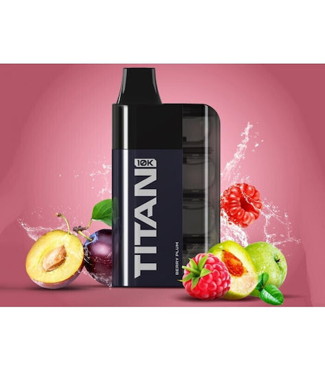 Titan Ηλεκτρονικό Τσιγάρο μιας Χρήσης 10000 Εισπνοών 16ml 20mg Μωβ