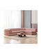 Legom Eco Corner Couch Bed Artificial Leather Pink