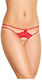 Κόκκινο String Άνοιγμα One Size Softline