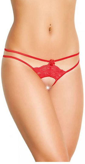 Κόκκινο String Άνοιγμα One Size Softline