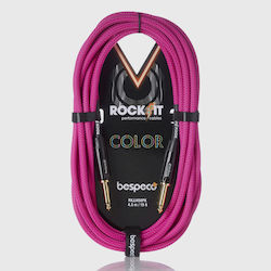 Bespeco Cable 6.3mm male - 6.3mm male 6m Ροζ RK...