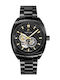 Pierre Lannier Men's Automatic Watch With Black Metal Bracelet