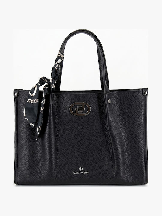 Bag to Bag Women's Tote Bag Black BTB0008-Black