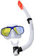 Aquablue Silicone Diving Mask with Snorkel Blue