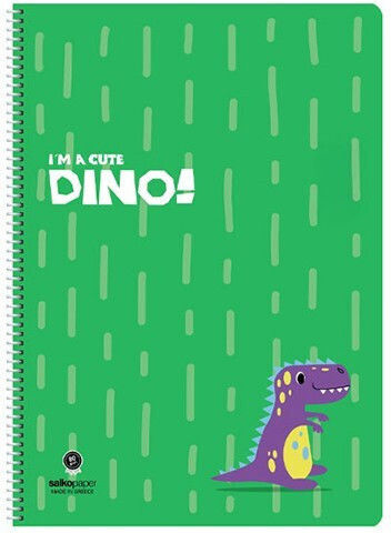 Spiral School Notebook Ruled B5 30 Paper Sheets Green