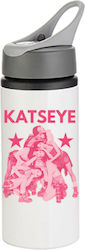 Παγούρι Katseye 650ml Λευκό Γκρι Καπάκι Παγούρι Katseye 650ml Λευκό Γκρι Καπάκι