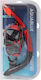 Aquablue Silicone Diving Mask with Snorkel Red