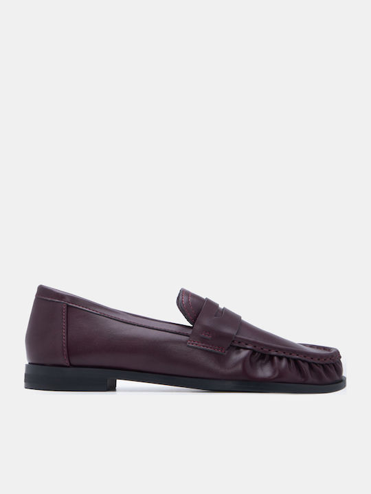 Luigi Women's Moccasins In Burgundy Colour