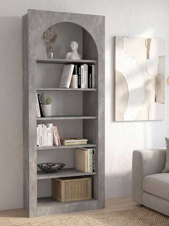 Voila Bibliothek Grau Beton 74x35x180cm
