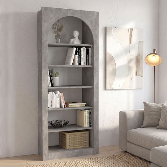 Βιβλιοθήκη Voila Γκρι Σκυροδέματος 74x35x180εκ. Βιβλιοθήκη Voila Γκρι Σκυροδέματος 74x35x180εκ.