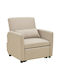 Flexa Sessel Bett Beige 85x92x84cm