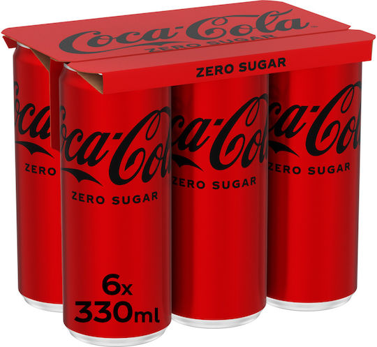Cola Cola με Ανθρακικό, Χωρίς Ζάχαρη 6x330ml