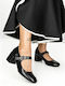 Heels with Chunky Mid Heel Black