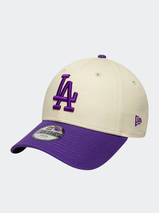 New Era Kids' Fabric Hat York Dodgers Mlb League Essential Beige