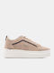 Γυναικεία Flatforms Sneakers Μπεζ-σκούρο
