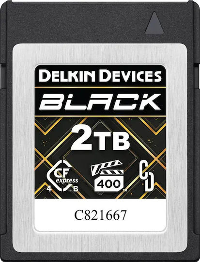 Delkin Карта памет Delkin CFexpress 4.0 Черна Type B R3700/w3220 Vpg400 2tb