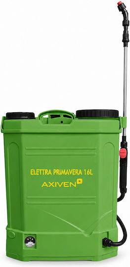 Axiven Ψεκαστήρας Πλάτης 12V με Μπαταρία 8Ah με Χωρητικότητα 16lt