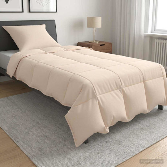 vidaXL Kinderbettdecken Set Einzel mit Kissenbezug Beiges 155x200cm