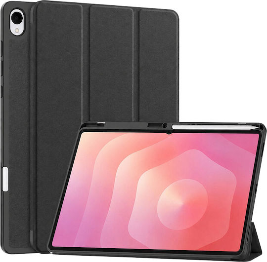 Techsuit Flex Trifold Stifthalter Samsung Galaxy Tab S12 Plus Schwarz