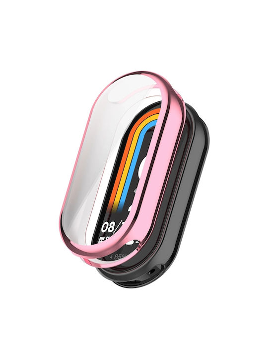 Bizon Θήκη Σιλικόνης σε Ροζ χρώμα για Xiaomi Smart Band 10