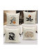Aberto Design Aberto Design Dekorativer Kissenbezug Mehrfarbig 43x43cm