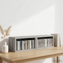 Vidaxl Ράφι Αποθήκευσης Cds 2 Τμχ Γκρι Sonoma 4...