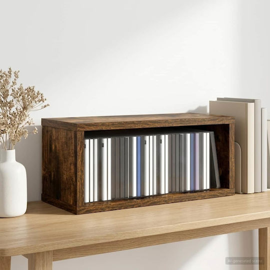 vidaXL CD-Aufbewahrungsregal Rauchholz 40 x 17 x 17 cm