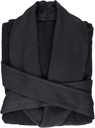 Abyss & Habidecor Amigo Bathrobe Black 400gr/m² Abyss & Habidecor Amigo Bathrobe Black 400gr/m²