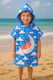 Stewehome Kid's Beach Poncho Towel Beach Print 3-6 Years 3-6 Years