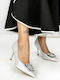 Pumps mit Hochem Absatz Silber A7847-1