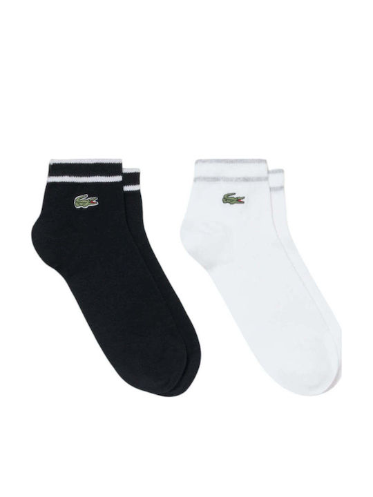 Lacoste Men's Pattern Socks Black 2Pack Lacoste Men's Pattern Socks Black 2Pack