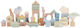 Little Dutch Building Blocks Safari Friends FSC Wooden Set 50 Pieces