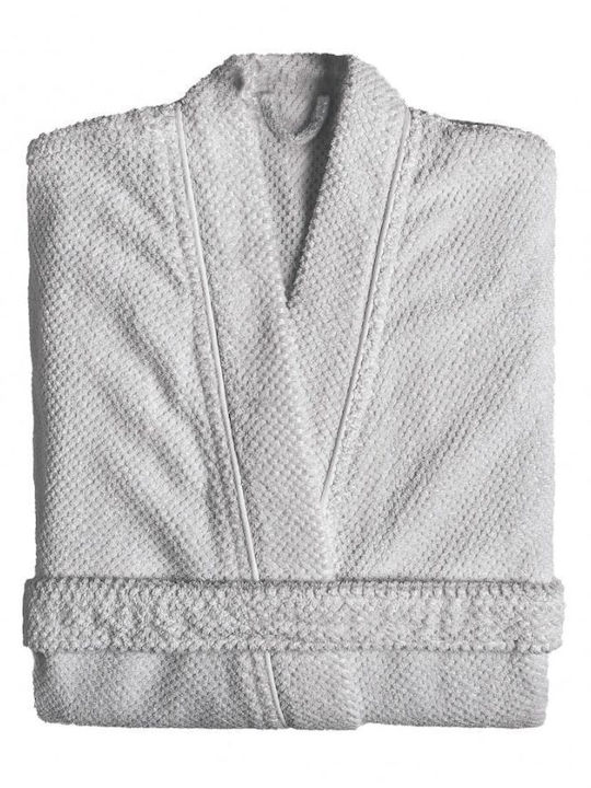 Graccioza Bee Waffle Bademantel Silber 550gr/m²