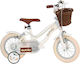 Dino Bikes 16" Kinderfahrrad Stadt Weiß