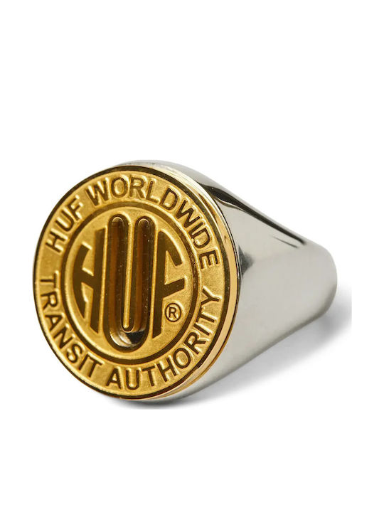 HUF HUF Herren Stahl Vergoldet Ring