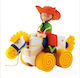 Sevi Pull Along Cowboy Wooden Toy with Sounds