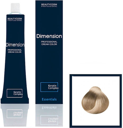 Dimension Hair Color Cream Νο 10.02 Ξανθιστικό Περλέ, Επαγγελματική Βαφή Μαλλιών Με Σύμπλεγμα Πρωτεϊνών Κερατίνης, 100ml
