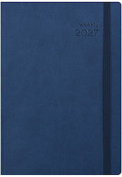 Linardatos Flexy Weekly Agenda 2027 Blue 17x24cm