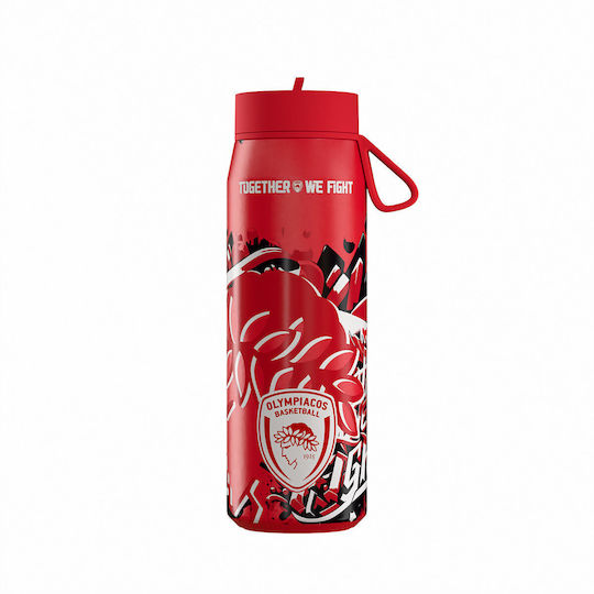 Estia Pulse Recycelbares Thermosflasche Rostfreier Stahl 500ml Together We Fight mit Handgriff