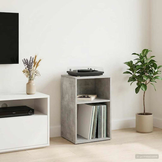 vidaXL Vinyl Record Cabinet Concrete Grey 38x33x61 cm 1 Piece