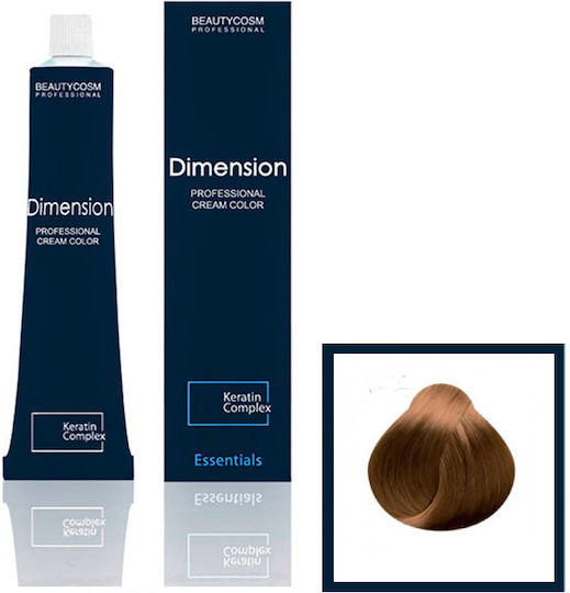 Dimension Hair Color Cream Νο 8.34 Ξανθό Ανοιχτό Χρύσο Χάλκινο, Επαγγελματική Βαφή Μαλλιών Με Σύμπλεγμα Πρωτεϊνών Κερατίνης, 100ml