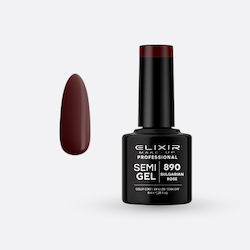 Elixir Semi Gel Nail Polish #890 (Bulgarian Ros...