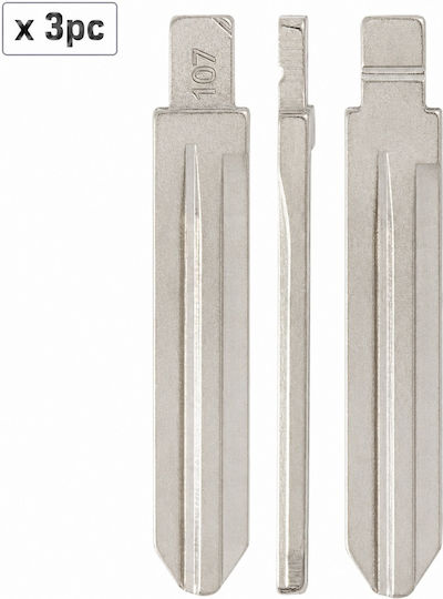 Set 3 Car Key Blades 107# Hyn14 Hyundai Kia
